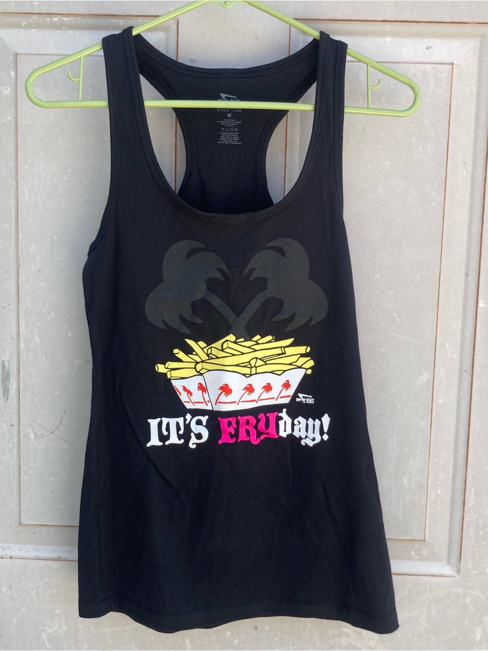 Women's Black Graphic Tank Top - It's Fryday!